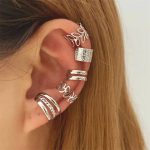 1 Set - 5-Piece Non-Piercing Ear Clip Set  (Gold, Black & Silver) – Please Select Ear Quantity & Color Carefully (See Description for Details) - Image 3