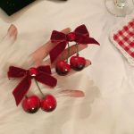 Red Cherry Velvet Hairpin 🍒 – 1 pcs - Image 3