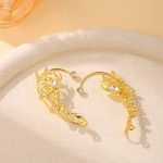 Big Butterfly Non-Piercing Earrings Set  ( Both Ears ) - Image 4