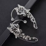 Big Butterfly Non-Piercing Earrings Set  ( Both Ears ) - Image 2