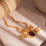 Elegant Bow Necklace Set 💖 – Comes with Gift Box 🎁 - Image 4